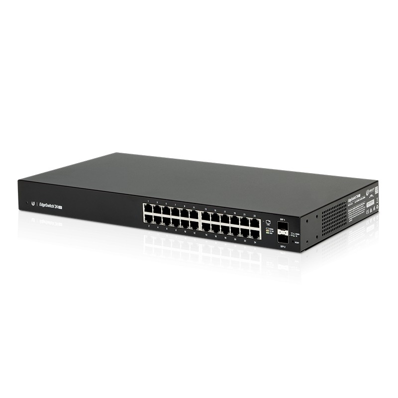 Ubiquiti EdgeSwitch 24 / Lite / 24 Gigabit RJ45 Ports / 2 SFP Ports / 1 Serial Port / ES-24-Lite - 122827 - 2