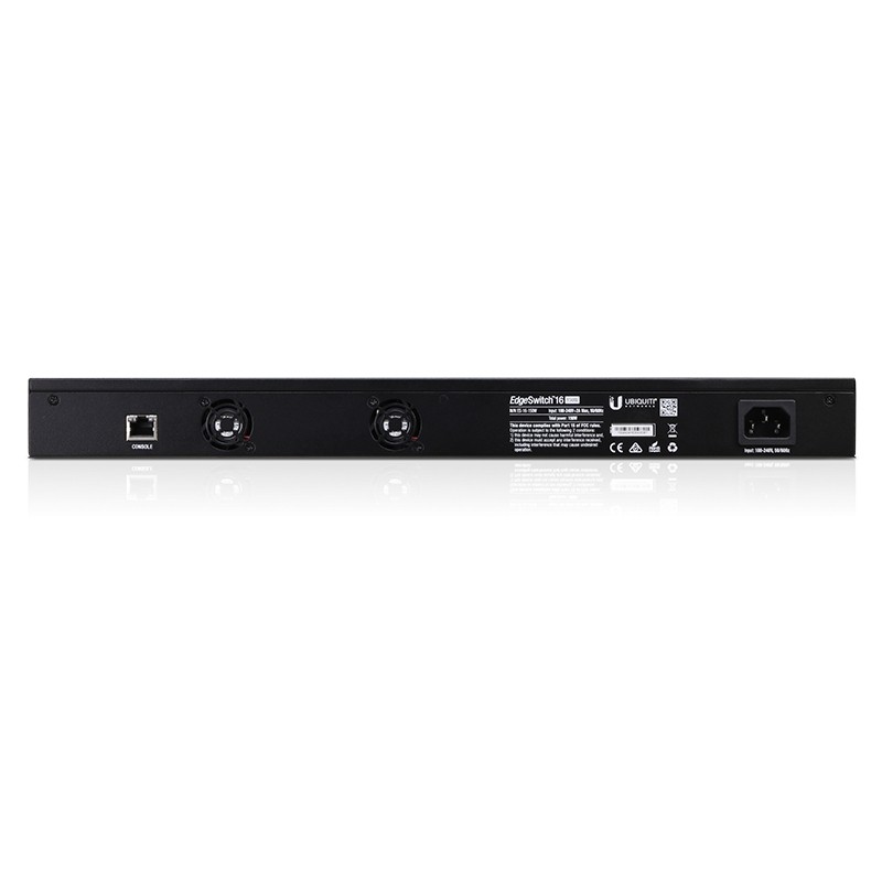 Ubiquiti EdgeSwitch 16 / 16 Gigabit RJ45 Ports / 2 SFP Ports / 150W / PoE+ / ES-16-150W  - 124859 - 4