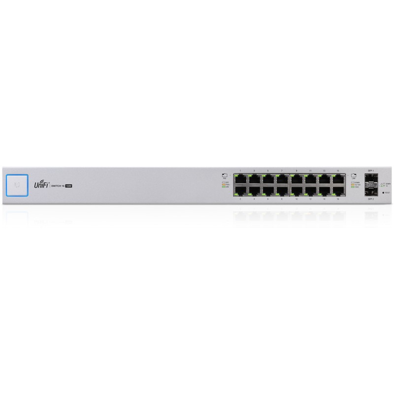 Ubiquiti UniFi Switch / 16 Ports / 150W / POE+ / 2 SFP / US-16-150W  - 128959 - 1