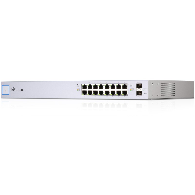 Ubiquiti UniFi Switch / 16 Ports / 150W / POE+ / 2 SFP / US-16-150W  - 128959 - 2