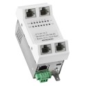Microsens installation switch GBE 6 port, vertical installation 6xRJ5, PoE, MS450187PM-48G6+ - 134680 - 1