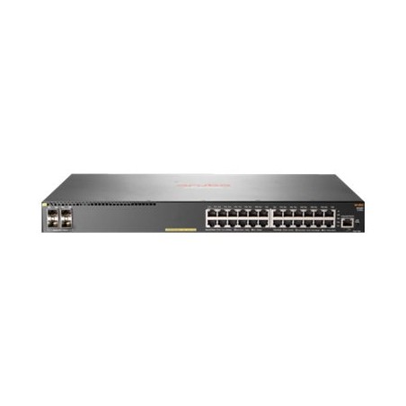HP Switch 1000Mbit, 24xTP, 4xSFP/SFP+-Slot, 2930F-24G-PoE+-4SFP+, - 134784 - 1