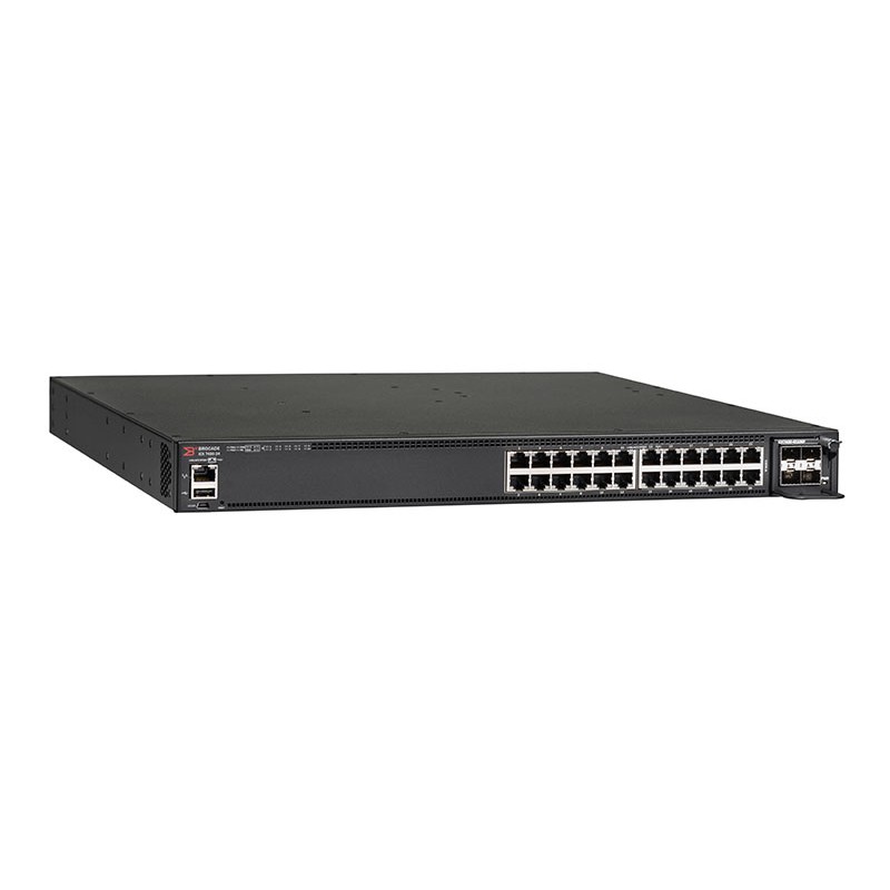 CommScope RUCKUS Networks ICX 7450 Switch 24-port 1 GbE switch bundle includes 4x10G SFP+ uplinks, 2x40G QSFP+ - 135149 - 1