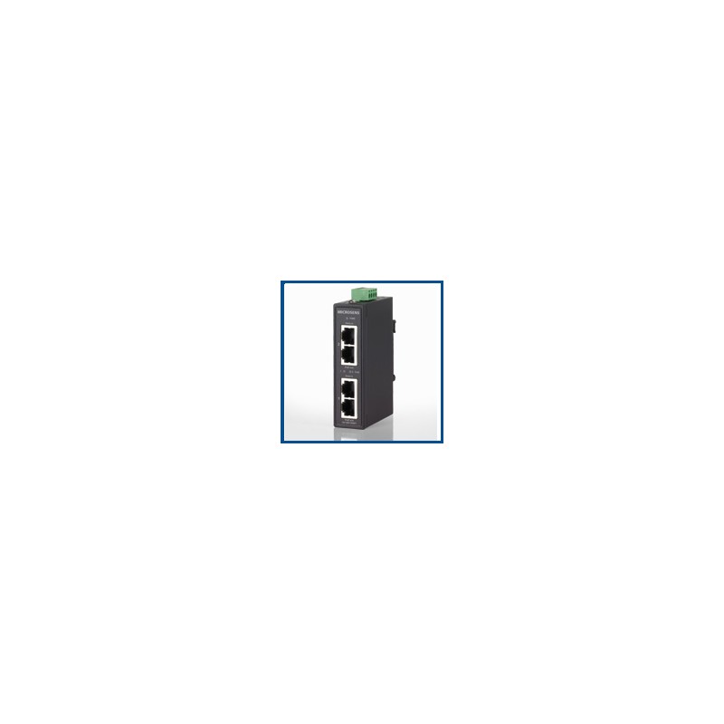 Microsens Entry Line compact PoE+ industrial injector for DIN rail, MS656030 - 105900 - 1