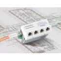 Microsens Gigabit Ethernet Installations-Switch, Gen. 6+, 6 Port, PoE+, 5xRJ45, 1xSFP, MS440209PM-48G6 - 122234 - 1