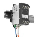 Microsens Gigabit Ethernet ruggedized Micro-Switch, Hutschiene, vertikal, PoE+, 4xRJ45, 2xSFP, MS440217PMXH-48G6+ - 127040 - 1