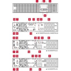 CyberPower USV, OL-XL Tower/19"-Serie, 1000VA/900W, 2HE, On-Line, LCD, USB/RS232, ext. Runtime, - 119420 - 1