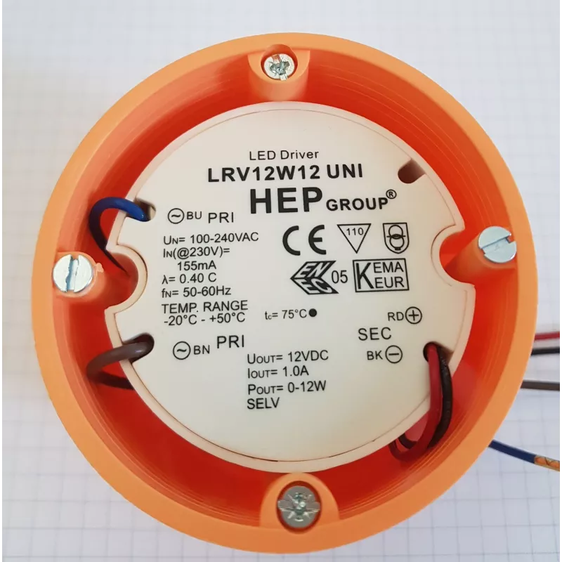 HEP Netzteil - 12V 12W - HEP für Unterputzdose - 107727 - 4
