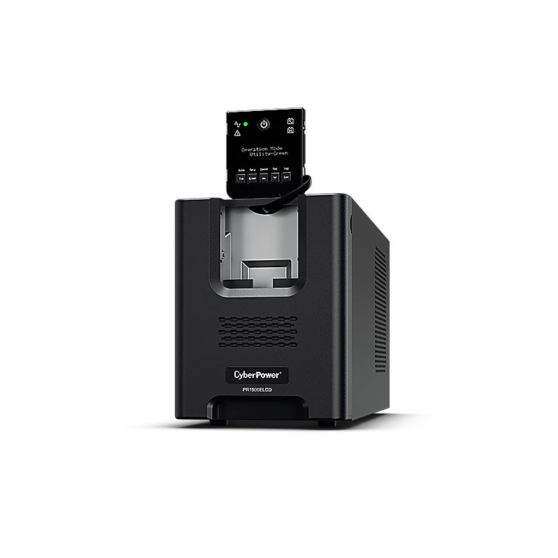 CyberPower USV, PR Tower-Serie, 1500VA/1350W, Line-Interactive, reiner Sinus, LCD, USB/RS232, - 119431 - 1
