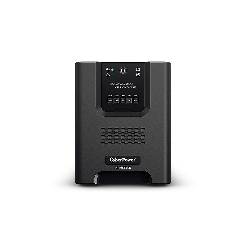 CyberPower USV, PR Tower-Serie, 1500VA/1350W, Line-Interactive, reiner Sinus, LCD, USB/RS232, - 119431 - 2