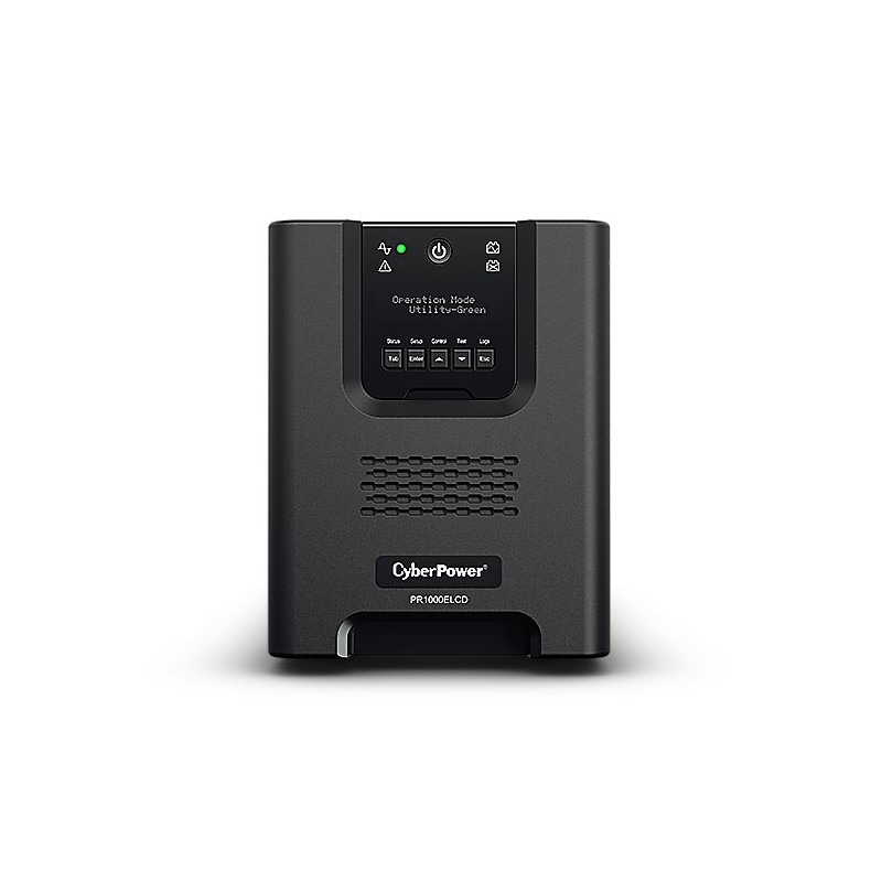 CyberPower USV, PR Tower-Serie, 1000VA/900W, Line-Interactive, reiner Sinus, LCD, USB/RS232, - 119435 - 2
