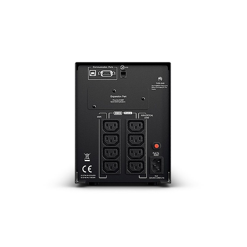 CyberPower USV, PR Tower-Serie, 1000VA/900W, Line-Interactive, reiner Sinus, LCD, USB/RS232, - 119435 - 3