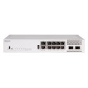 CommScope RUCKUS ICX8200-C08PF Compact Switch, 8x10/100/1000 Mbps PoE+ ports, 2x10 GbE SFP+ stacking/uplink-ports, 124W PoE budg