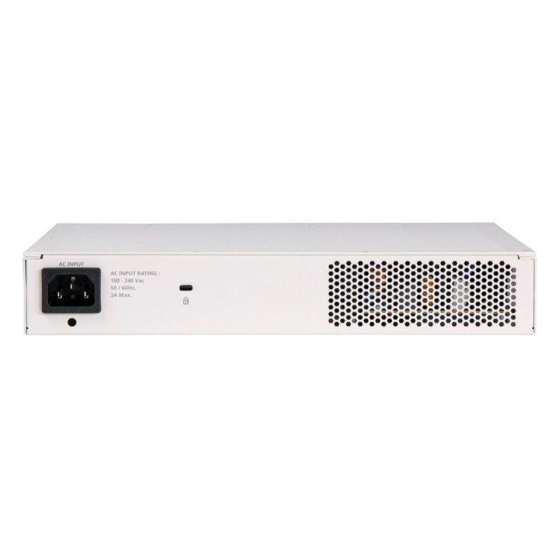 CommScope RUCKUS ICX8200-C08PF Compact Switch, 8x10/100/1000 Mbps PoE+ ports, 2x10 GbE SFP+ stacking/uplink-ports, 124W PoE budg