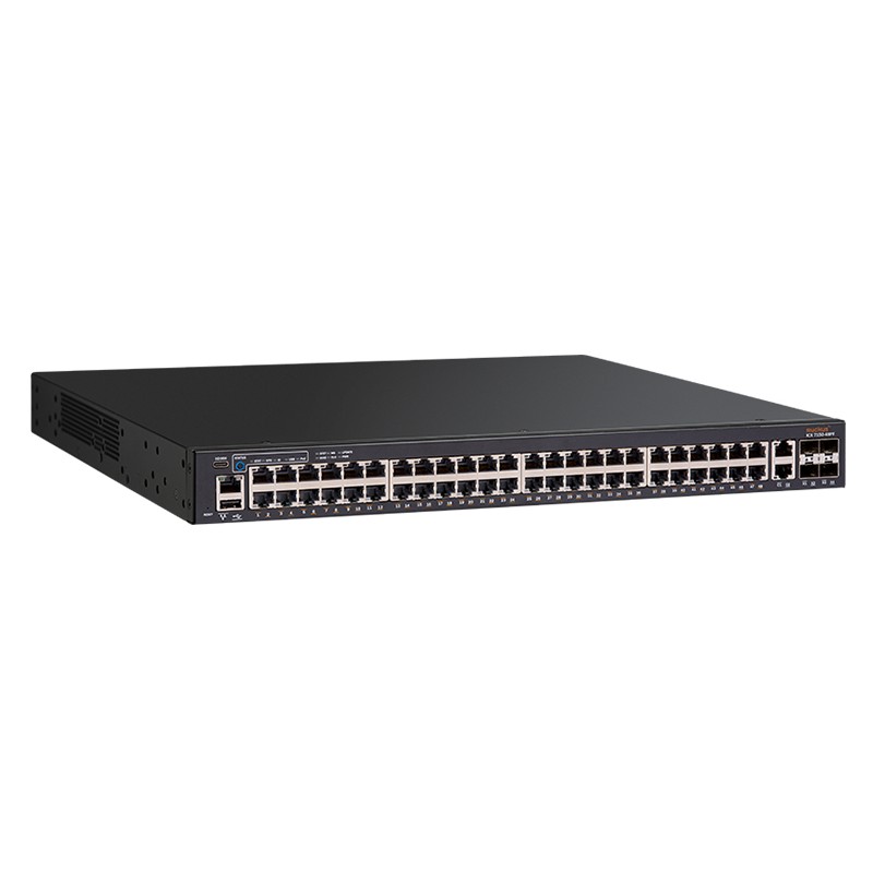 CommScope RUCKUS Networks ICX 7150 Switch 48x 10/100/1000 PoE+ ports, 2x 1G RJ45 uplink-ports, 2x 1G SFP and 2x 10G SFP+, 740W P