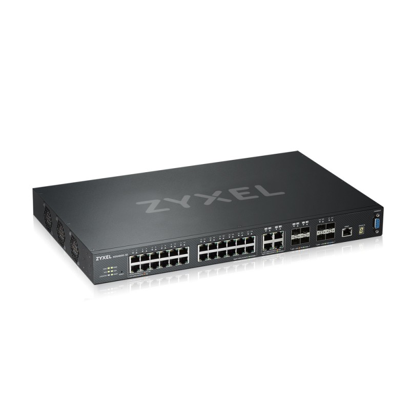 Zyxel Switch full managed Layer3 32 Port &bull 24x 1 GbE &bull 4x 1 Gb Combo &bull 4x SFP+ &bull 19" &bull NebulaFlex Pro &bull 