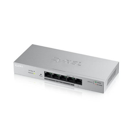 Zyxel Switch smart managed Layer2 5 Port &bull 5x 1 GbE &bull Desktop &bull Lüfterlos &bull GS1200-5 - 151229 - 1