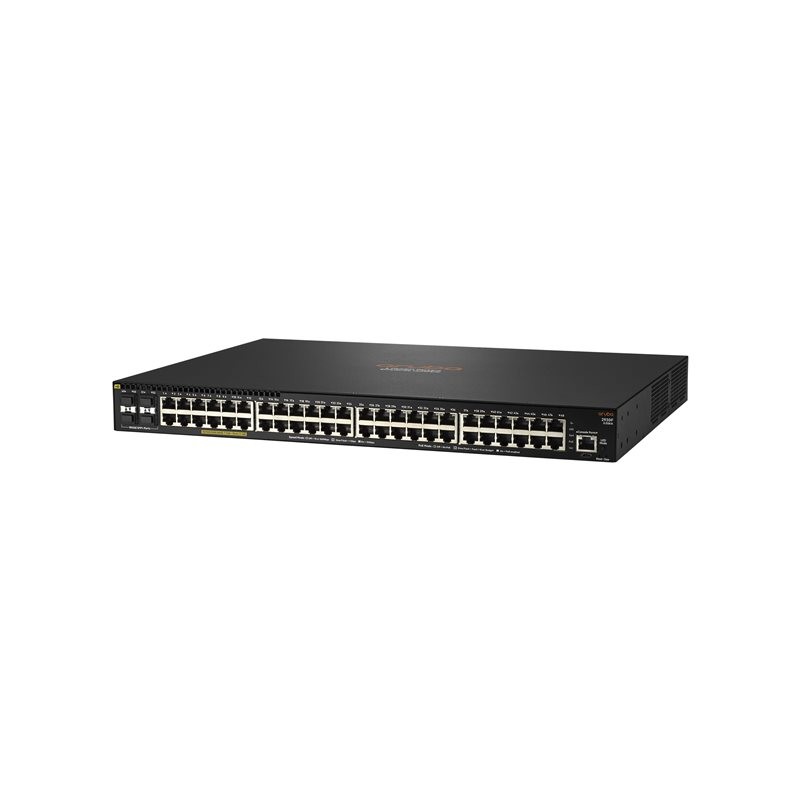 HP Switch 1000Mbit, 48xTP, 4xSFP/SFP+-Slot, 2930F-48G-PoE+-4SFP+, 740W, - 154503 - 1