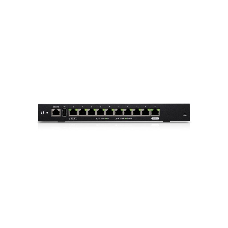 Ubiquiti EdgeSwitch 10 / 8 Gigabit RJ45 Ports / 2 SFP Ports / 1 POE Passthrough / ES-10X - 155350 - 1