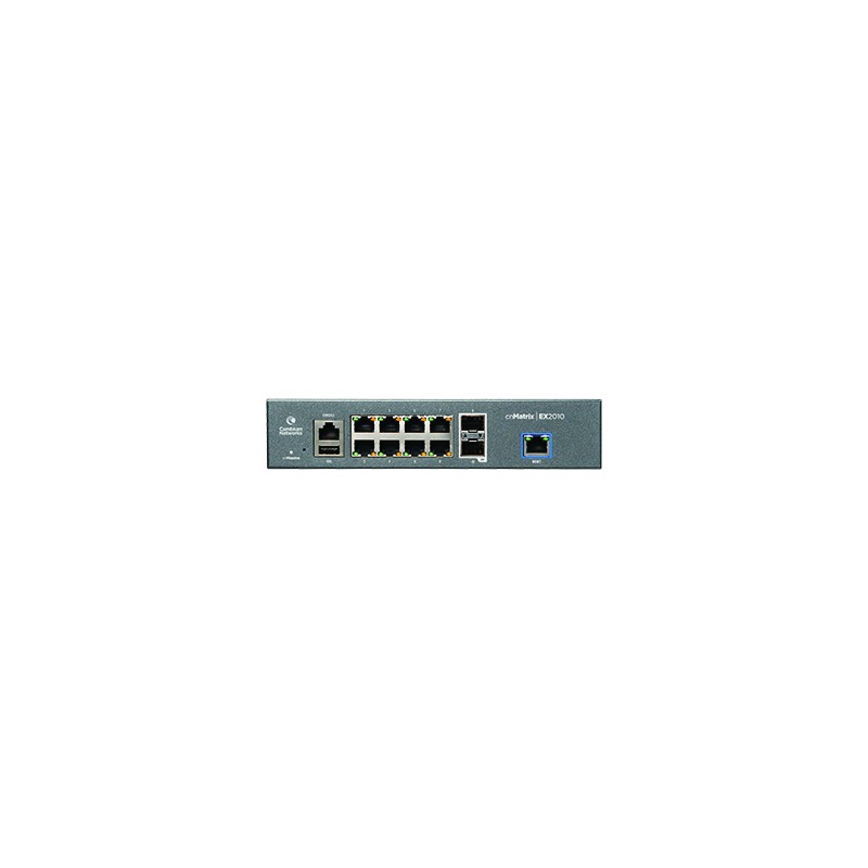 Cambium Networks cnMatrix, 8x Ethernet Switch, 2x SFP, EX2010 - 158870 - 1