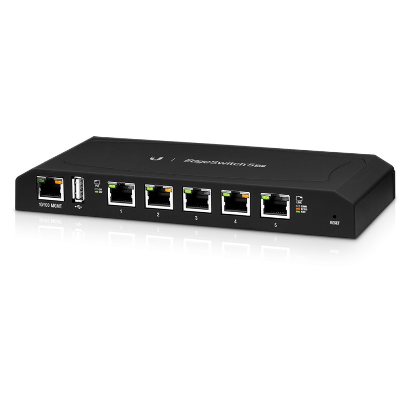 Ubiquiti EdgeSwitch 5 / Pro / 5 Gigabit RJ45 Ports / 24V Passive POE / ES-5XP - 161537 - 2