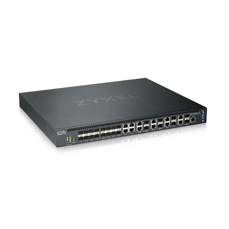 Zyxel Switch full managed Layer3 28 Port &bull 4x 10 GbE &bull 8x 10 Gb Combo &bull 16x SFP+ &bull 19" &bull NebulaFlex Pro &bul
