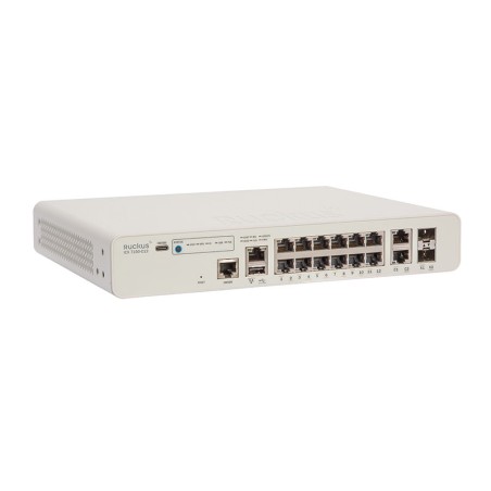 CommScope Ruckus Networks ICX 7150 Compact Switch 12x 10/100/1000 PoE+ ports, 2x 1G RJ45 uplink-ports, 2x 10G SFP **Promo Veloci