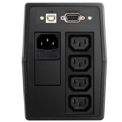 Effekta Line-Interaktive-USV, 800VA, USB/RS232, PVC-Gehäuse, Office 800, Lüfterlos, - 136999 - 1