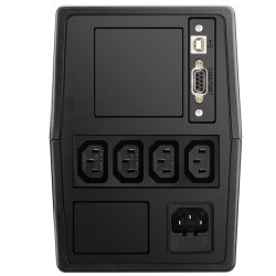 Effekta Line-Interaktive-USV,1000VA, USB/RS232, PVC-Gehäuse, Office 1000, Lüfterlos, - 137001 - 1