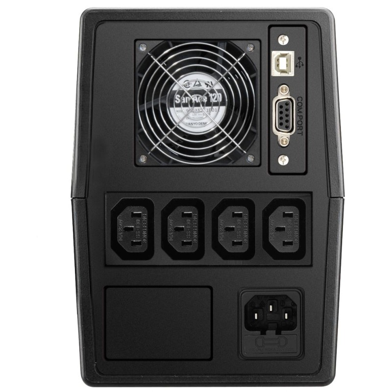 Effekta Line-Interaktive-USV,2000VA, USB/RS232, PVC-Gehäuse, Office 2000, - 137003 - 1