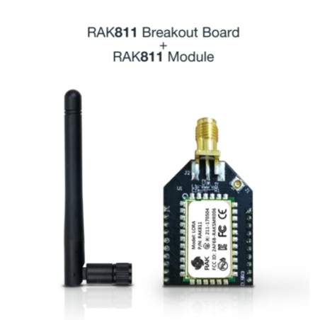 RAK Wireless · LoRa · WisDuo · Breakout Modul · RAK811 small and Open Source Development Board, 868/915MHz, Quickly Test LoRa Mo