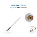 RAK Wireless · LoRa · Accessories · Fiber Glass Antenna Peak Gain 3dbi Transmission range is further, LoRa Gateway Antenna with 