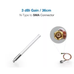 RAK Wireless · LoRa · Accessories · Fiber Glass Antenna Peak Gain 3dbi Transmission range is further, LoRa Gateway Antenna with 