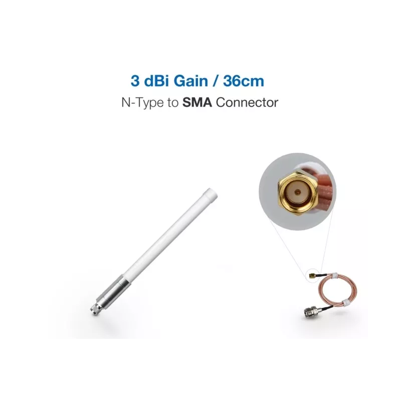 RAK Wireless · LoRa · Accessories · Fiber Glass Antenna Peak Gain 3dbi Transmission range is further, LoRa Gateway Antenna with 