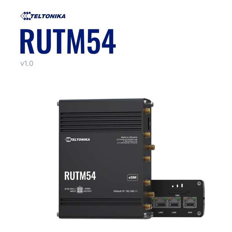 Teltonika · Router · RUTM54 · Dual 5G eSIM TELIT Router - 238032 - 1