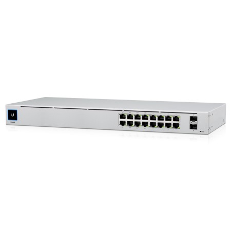 Ubiquiti Unifi Switch / 16 Ports / 8x POE+ / 8x RJ45 Gigabit / 42 W / 2x 1G SFP / USW-16-POE - 180930 - 1