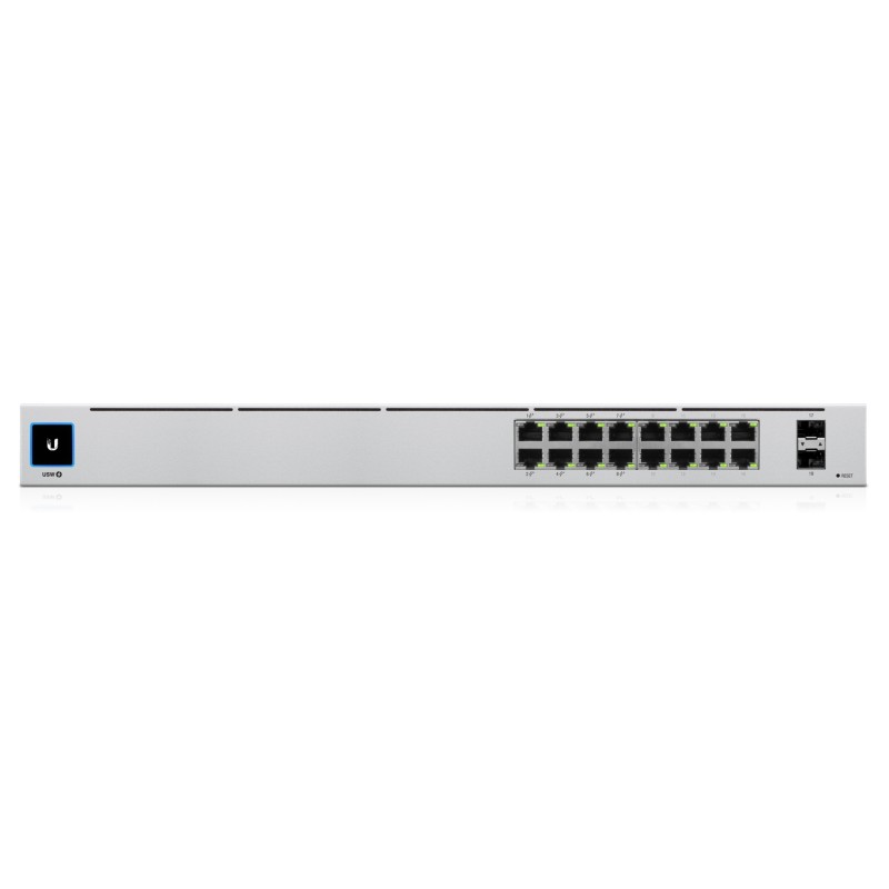 Ubiquiti Unifi Switch / 16 Ports / 8x POE+ / 8x RJ45 Gigabit / 42 W / 2x 1G SFP / USW-16-POE - 180930 - 4