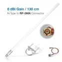 RAK Wireless · LoRa · Accessories · Helium · 8dBi Fiber Glass Antenna 858-878MHz · SMA - 198438 - 2