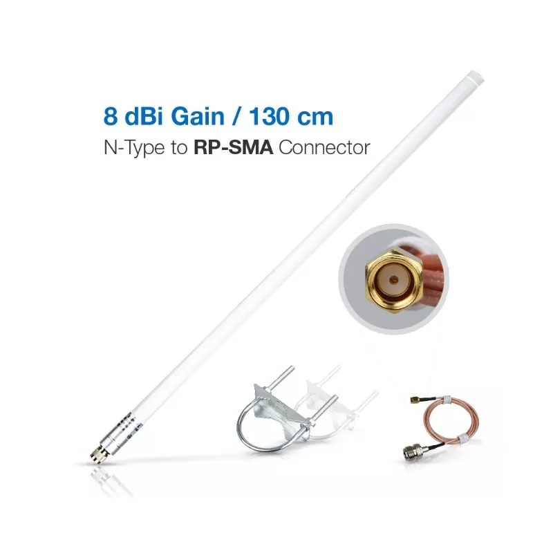 RAK Wireless · LoRa · Accessories · Helium · 8dBi Fiber Glass Antenna 858-878MHz · SMA - 198438 - 2