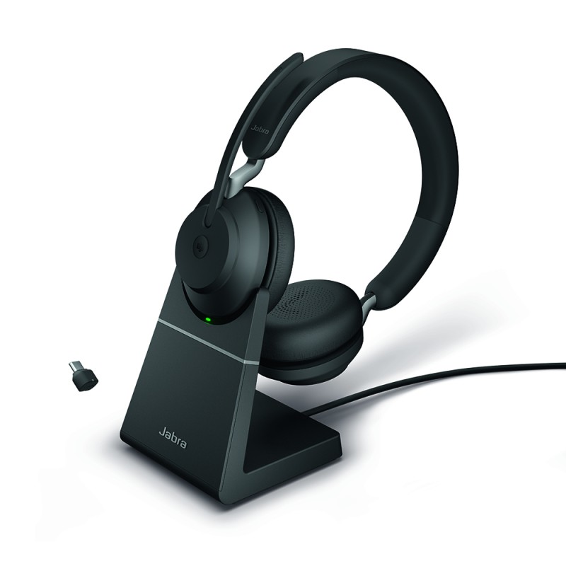 Jabra Evolve2 65 Link380c MS Stereo Stand Black - 184239 - 1