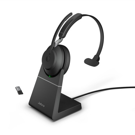 Jabra Evolve2 65 Link380a MS Mono Stand Black - 184256 - 1
