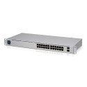 Ubiquiti Switch smart managed Layer2 26 Port &bull 24x GbE &bull 2x SFP &bull 19" &bull Lüfterlos &bull UniFi &bull USW-24 - 189