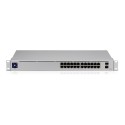 Ubiquiti Switch smart managed Layer2 26 Port &bull 24x GbE &bull 2x SFP &bull 19" &bull Lüfterlos &bull UniFi &bull USW-24 - 189