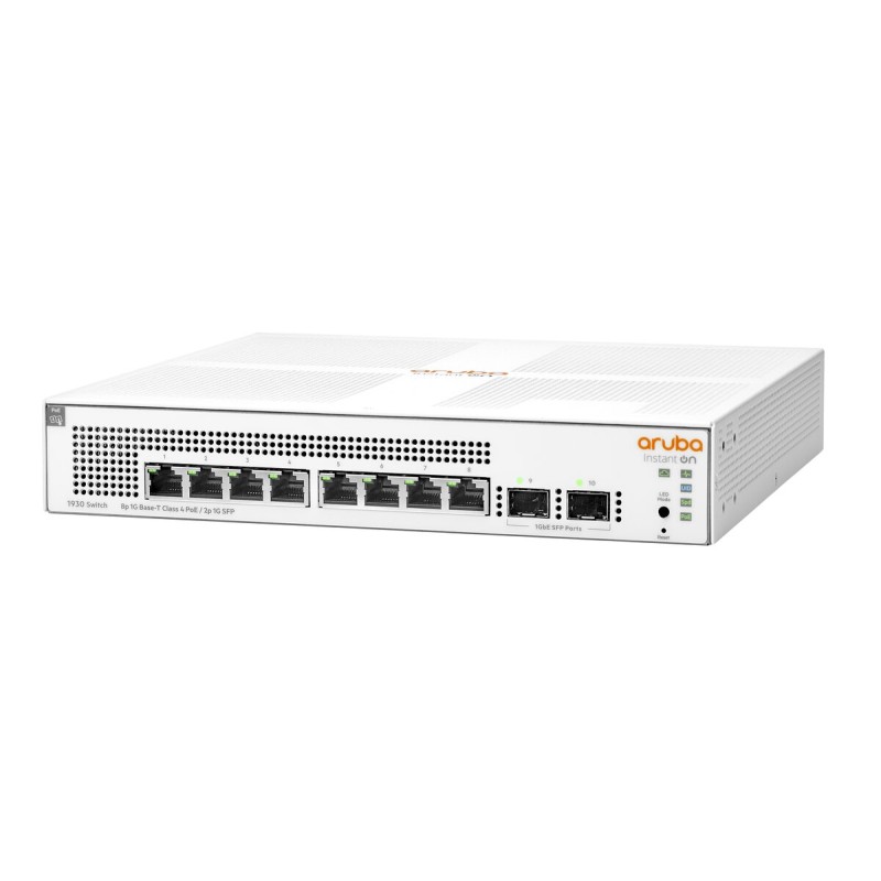 HP Switch 1000Mbit, 8xTP, 1930-8G-Class4-POE-2SFP-124W - 190252 - 1