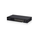 Ubiquiti EdgeSwitch 18 / 16 Gigabit RJ45 Ports / 2 SFP Ports / 1 POE Passthrough / ES-18X - 192380 - 1