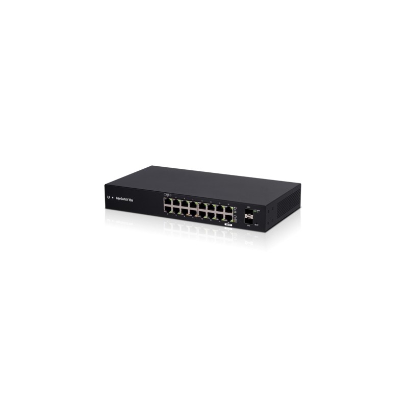 Ubiquiti EdgeSwitch 18 / 16 Gigabit RJ45 Ports / 2 SFP Ports / 1 POE Passthrough / ES-18X - 192380 - 1