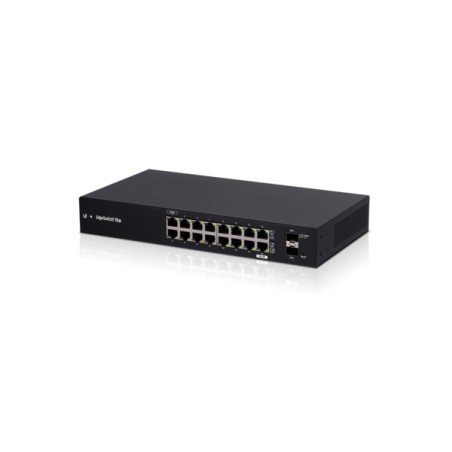 Ubiquiti EdgeSwitch 18 / 16 Gigabit RJ45 Ports / 2 SFP Ports / 1 POE Passthrough / ES-18X - 192380 - 1