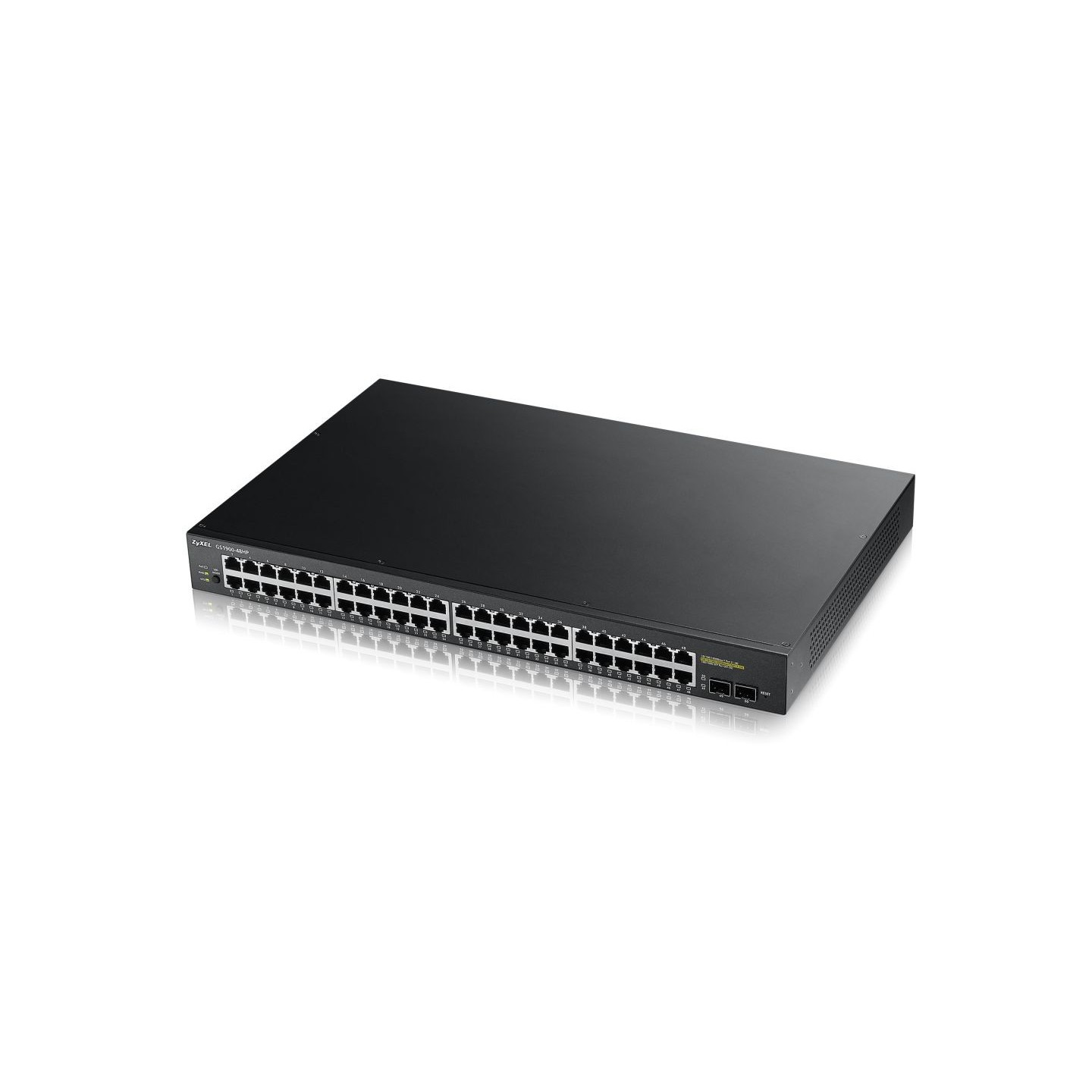 Zyxel Switch smart managed Layer2 50 Port &bull 48x 1 GbE &bull PoE Budget 170 Watt &bull 24x PoE at &bull 2x SFP &bull 19" &bul