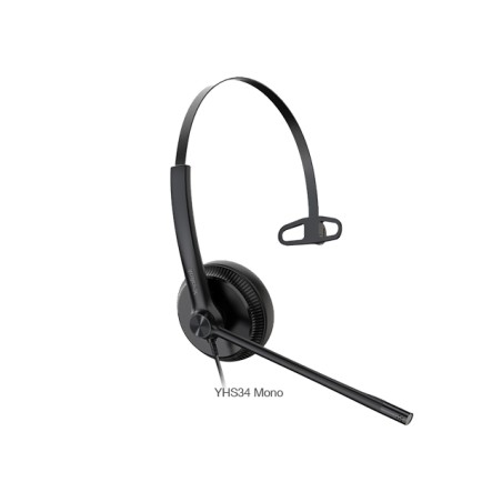 Yealink SIP zub. QD/RJ YHS34 Monaurales Headset mit NoiseCancelling - 194692 - 1