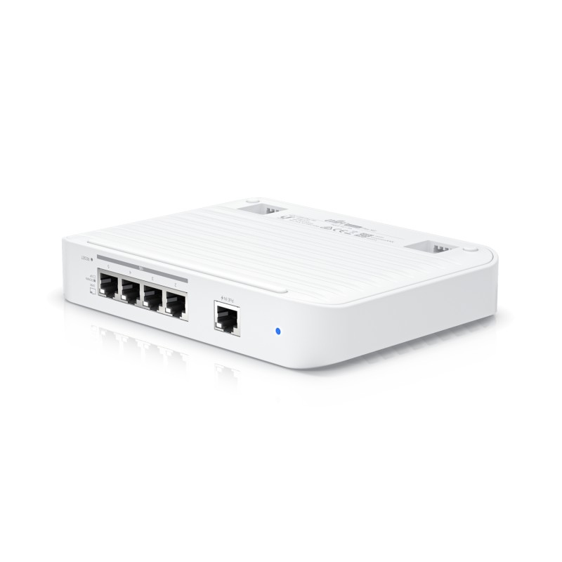 Ubiquiti Switch smart managed Layer2 5 Port &bull 4x 10 GbE &bull 1x PoE at In &bull Desktop &bull Lüfterlos &bull UniFi &bull U